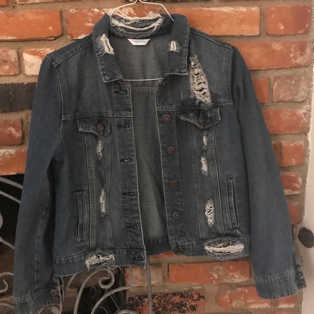 Highway Jeans Distressed Jean Jacket